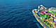 august caribbean cruise deals icon of the seas back aerial view waterslides hero 1920 800
